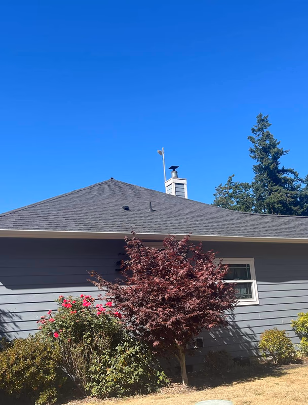 example of finished roof construction job
