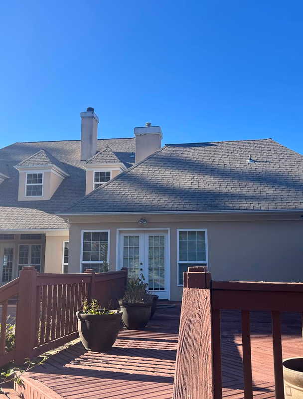 example of finished roof construction job