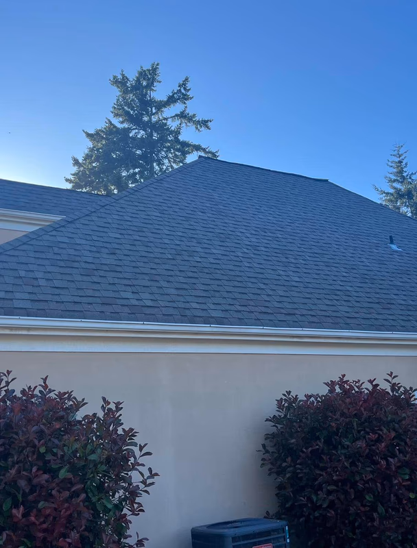 example of finished roof construction job